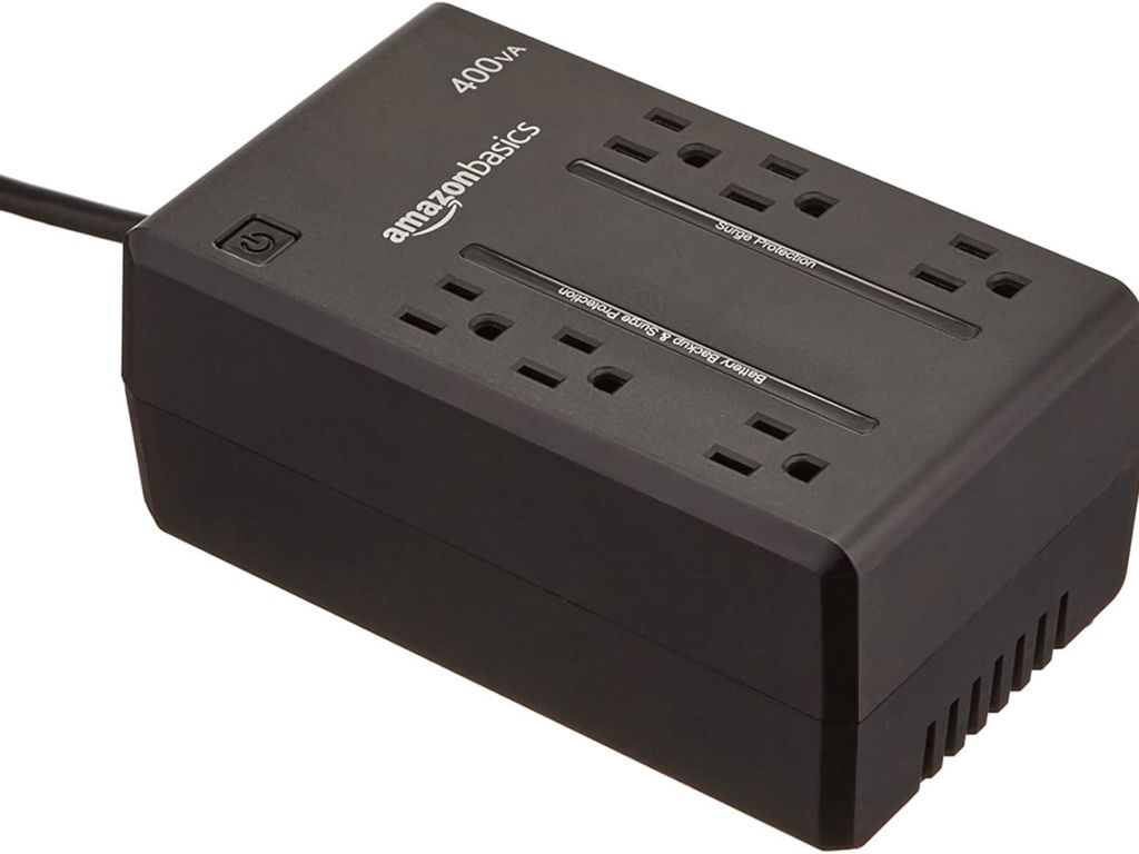 Amazon Basics Standby UPS 400VA 255W Surge Protector Battery Power Backup