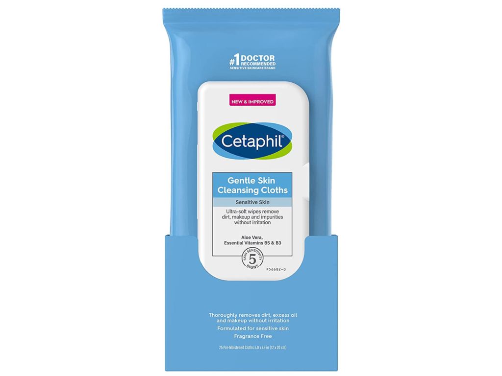 Cetaphil Face and Body Wipes, Gentle Skin Cleansing Cloths