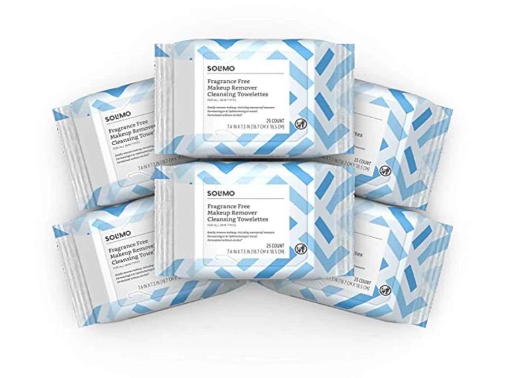 Solimo Make Up Remover Wipes