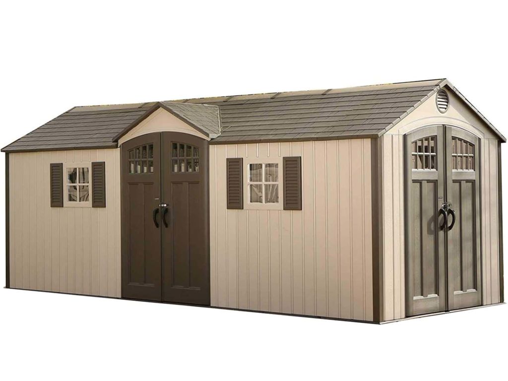 Lifetime 60127 20 x 8 Ft. Outdoor Storage Shed