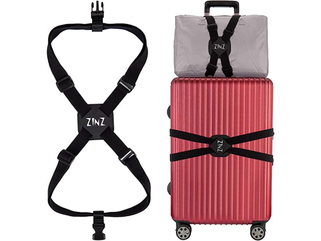 Luggage Strap, High Elastic Suitcase Adjustable Belt Bag Bungees with Buckles