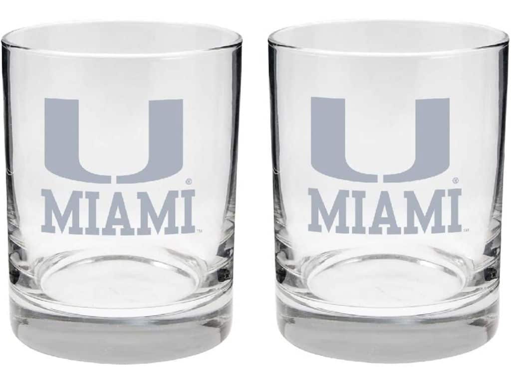 Miami Hurricane glasses