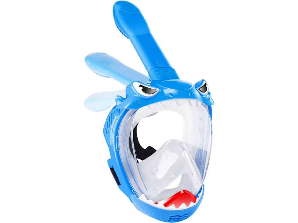 The adjustable headband means the mask can continued to be used as your child grows. The cute snark-style modeling is a bonus.