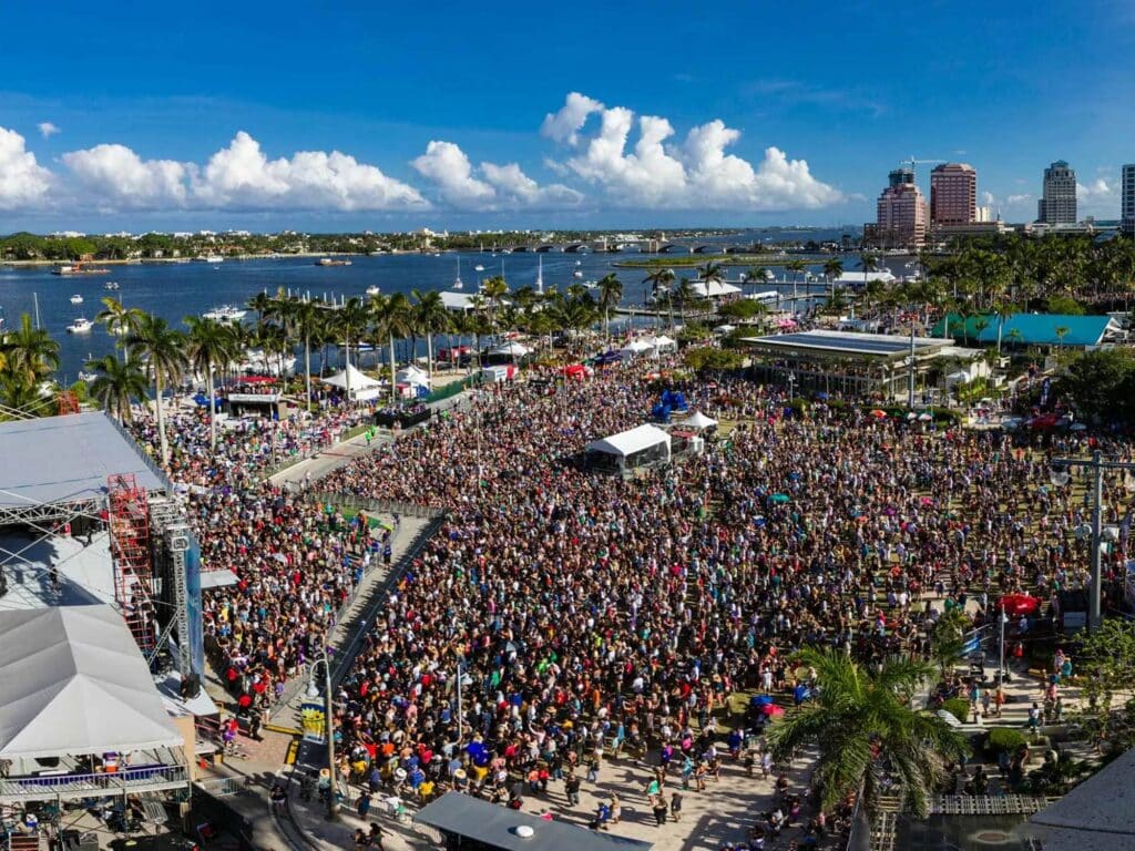 Crowd at SunFest in West Palm Beach