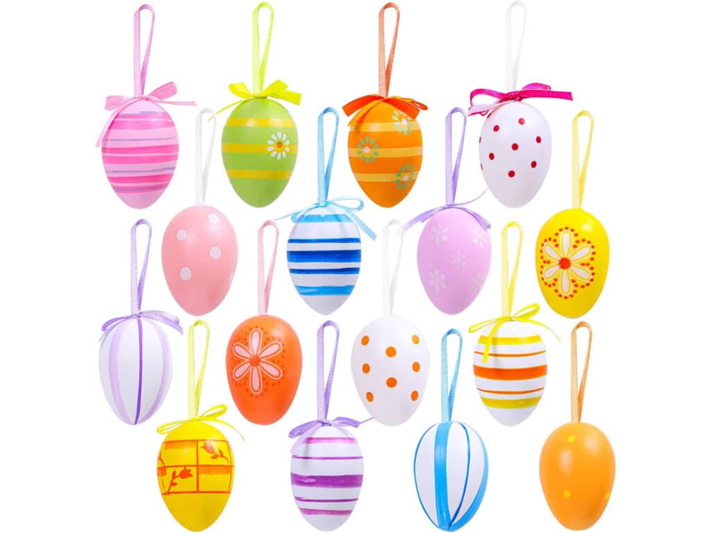 Elcoho 16 Pieces Easter Hanging Eggs