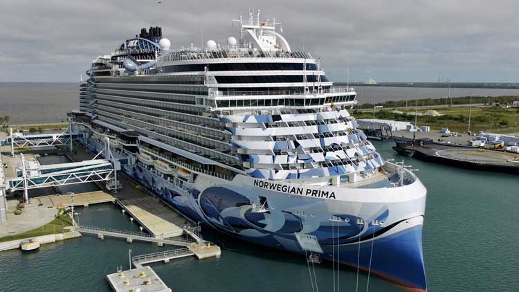 Norwegian Prima at Port Canaveral’s Cruise Terminal 5