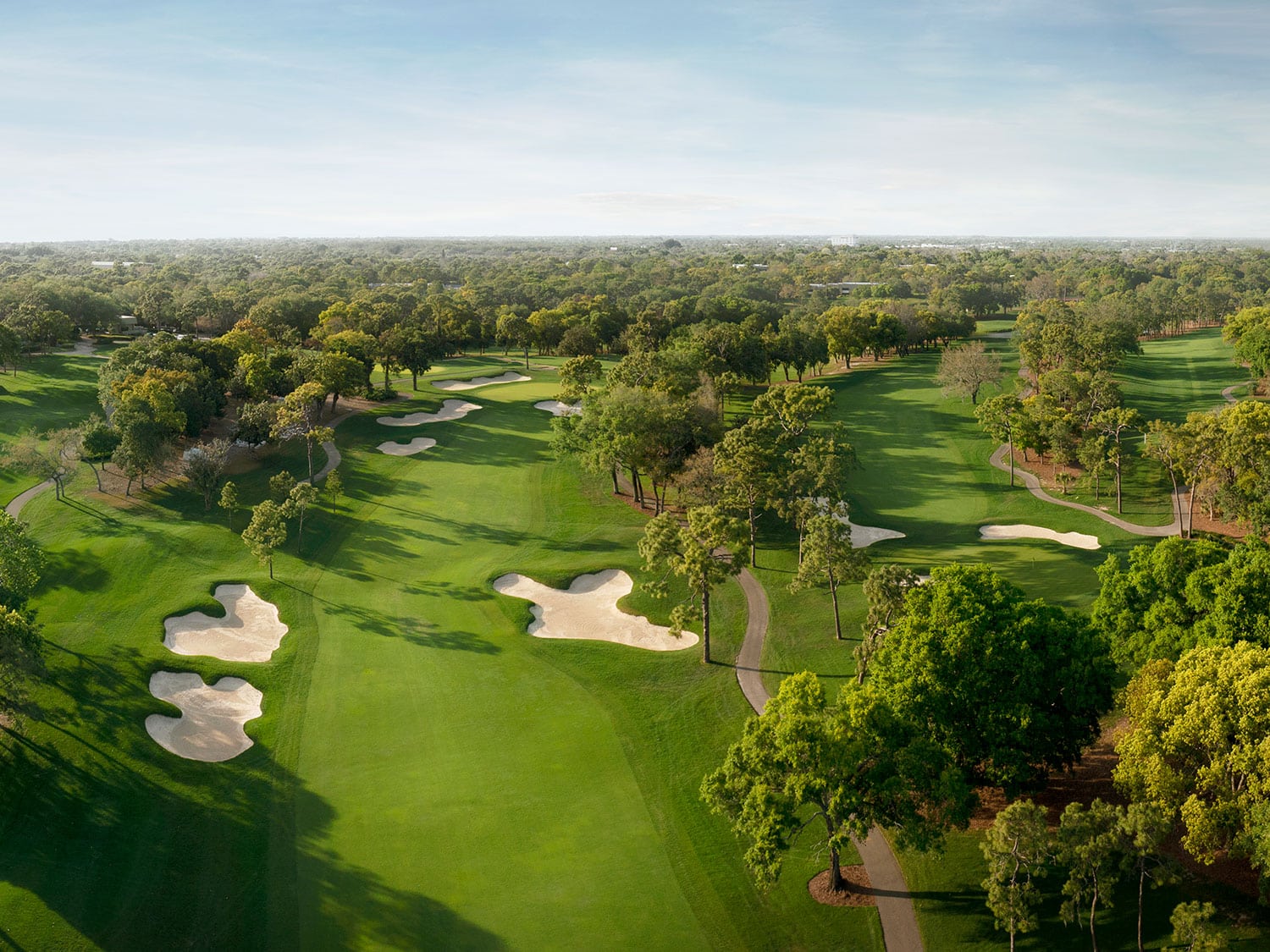 An aerial view of the Copperhead Course at Innisbrook Golf Resort in Palm Harbor, Florida.