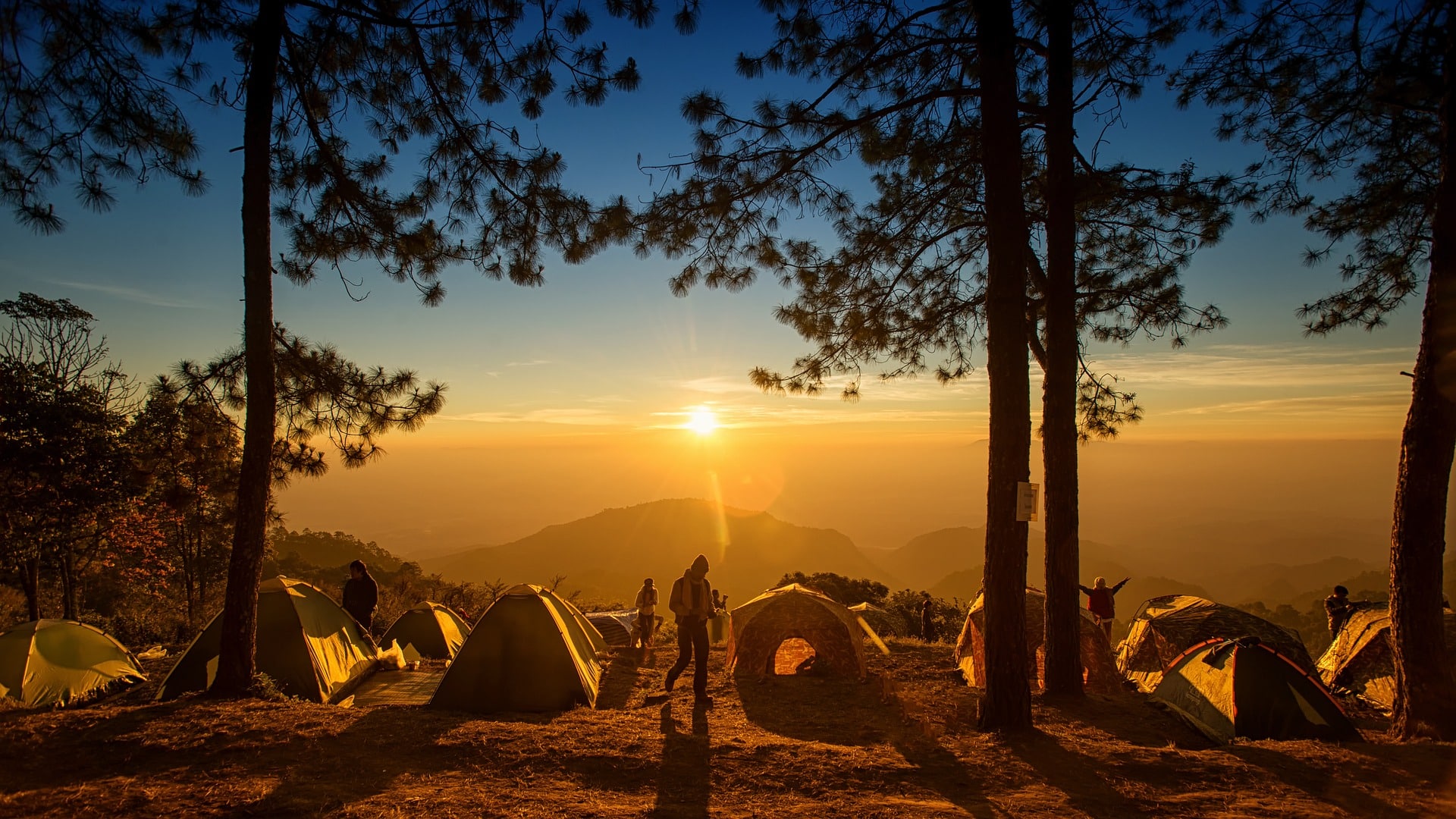 Camping sites are full up much of the time.