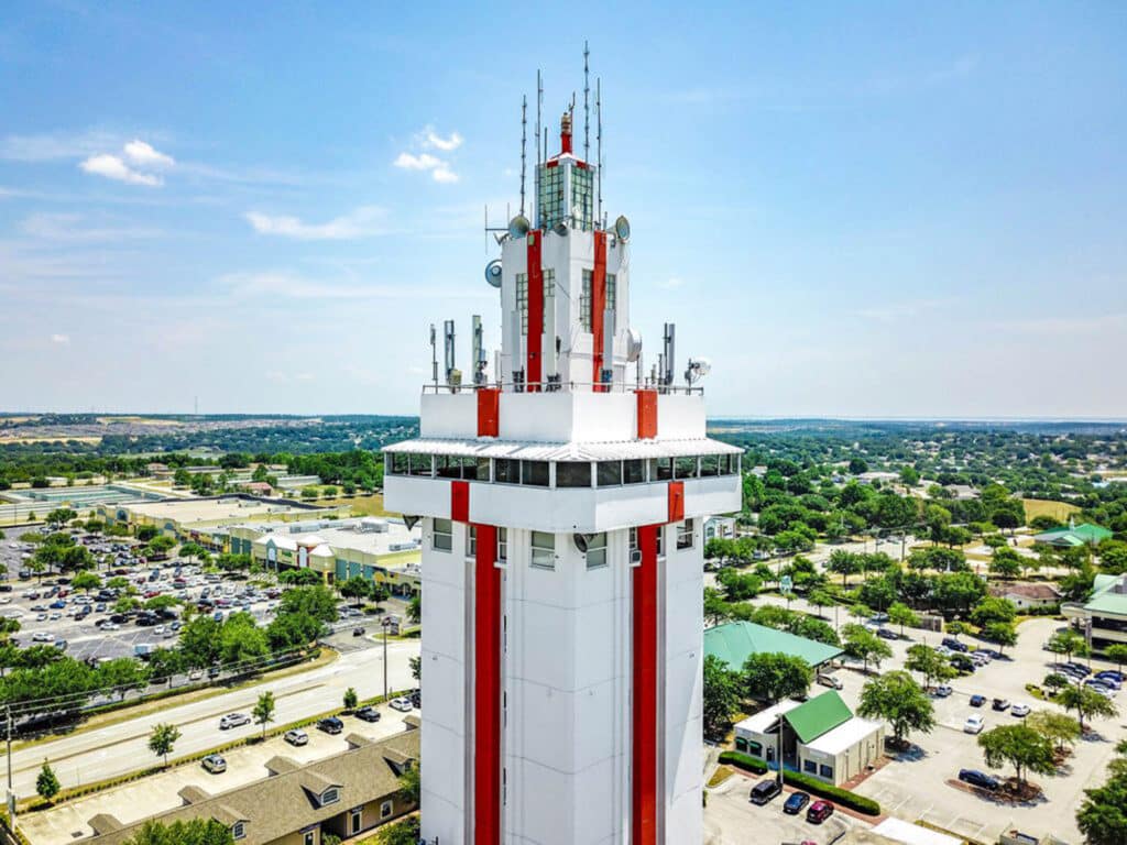 The very top of the Florida Citrus Tower in Clermont.