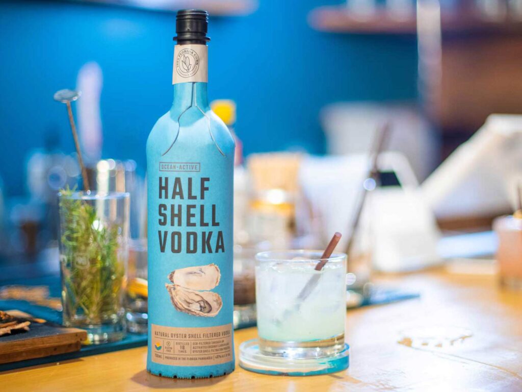 Half Shell Vodka is a planet-friendly liquor made in Florida.