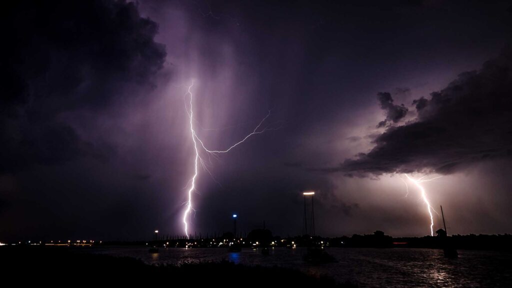 Lightning strikes are common in Florida and Oklahoma.