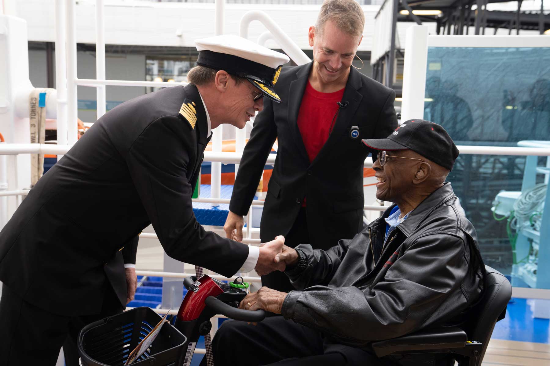 During the voyage, James Harvey will share insights from his storied service and remarkable life experiences with other guests as part of an onboard discussion.