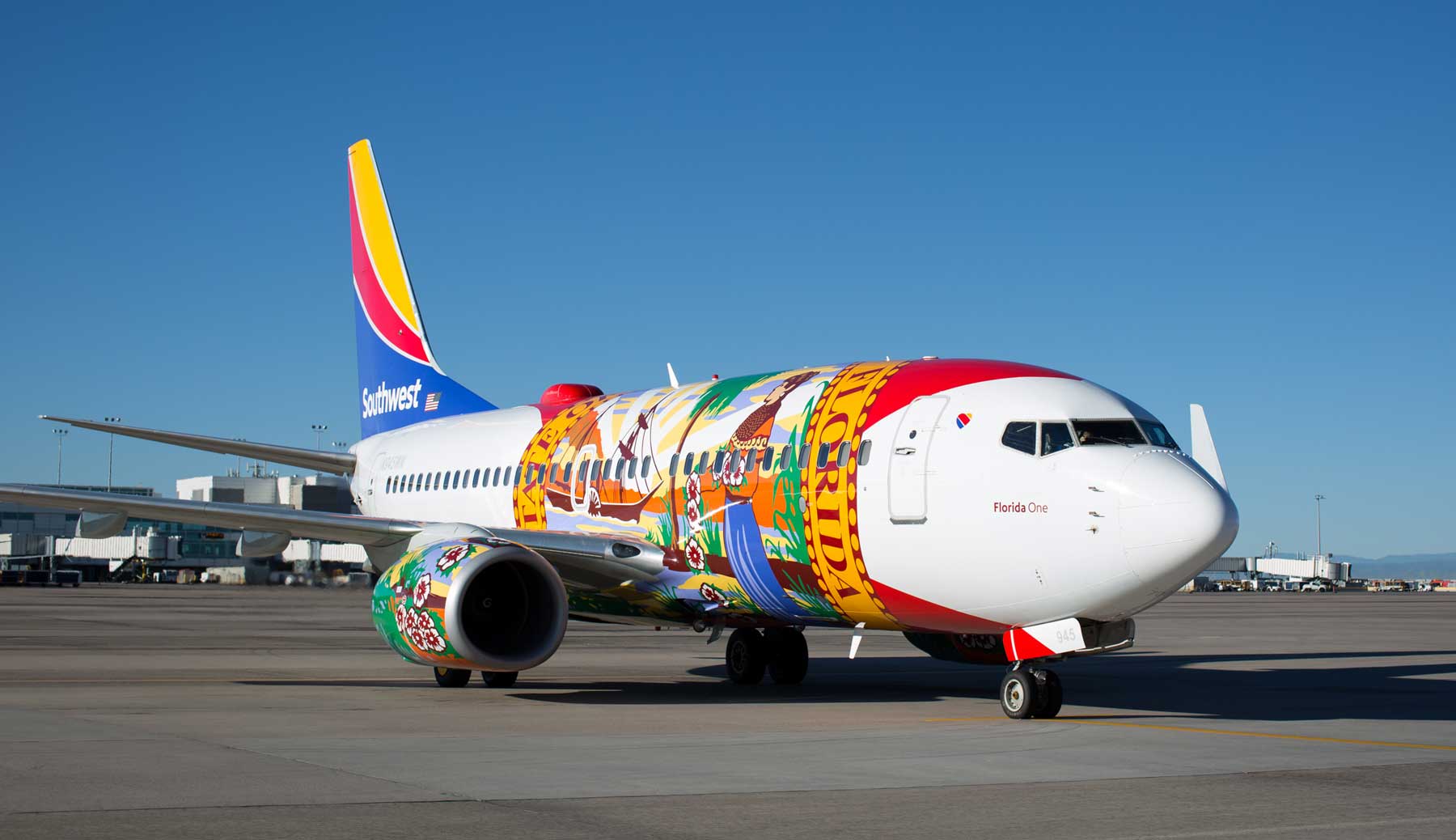 A Florida-themed Southwest jet