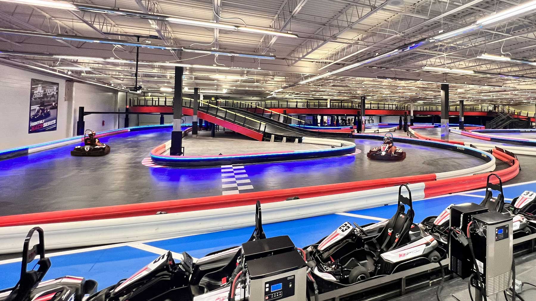 Indoor track at K1 Speed Daytona Beach