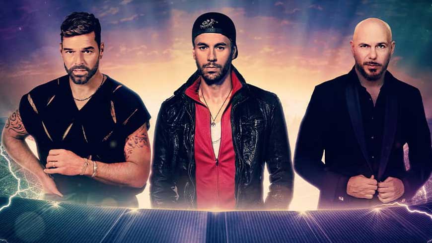 Ricky Martin, Enrique Iglesias and Pitbull