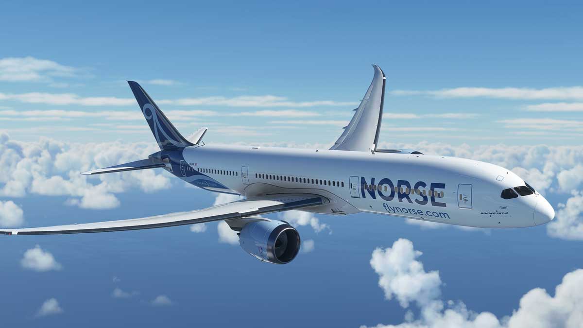 Norse Atlantic jet in the air